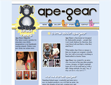 Tablet Screenshot of ape-gear.com